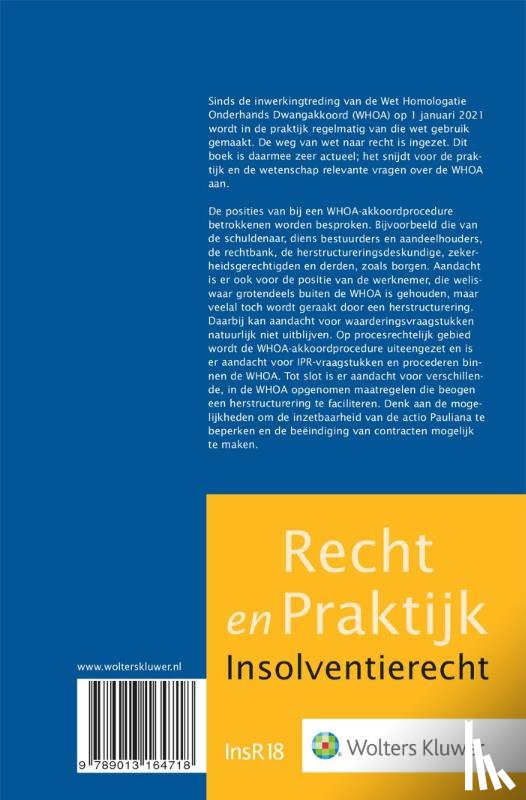  - De WHOA van wet naar recht
