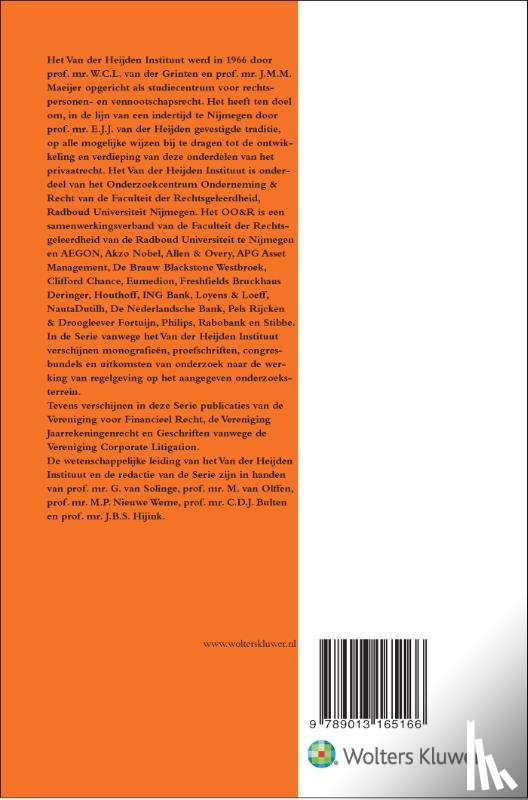 Bekkum, J. van - Geschriften vanwege de Vereniging Corporate Litigation 2020-2021