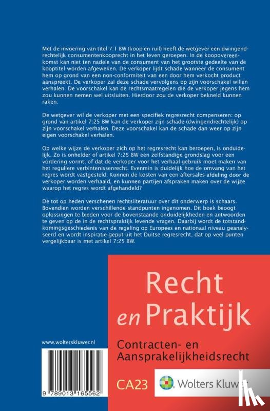 Santen, T.J.K. van - Artikel 7:25 BW: een analyse van zijn oorsprong, strekking en reikwijdte