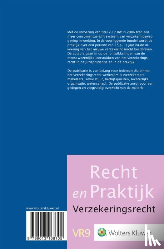  - De praktijk van 15 (+1) jaar ‘nieuw’ verzekeringsrecht