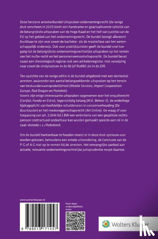  - Uitspraken ondernemingsrecht 2025