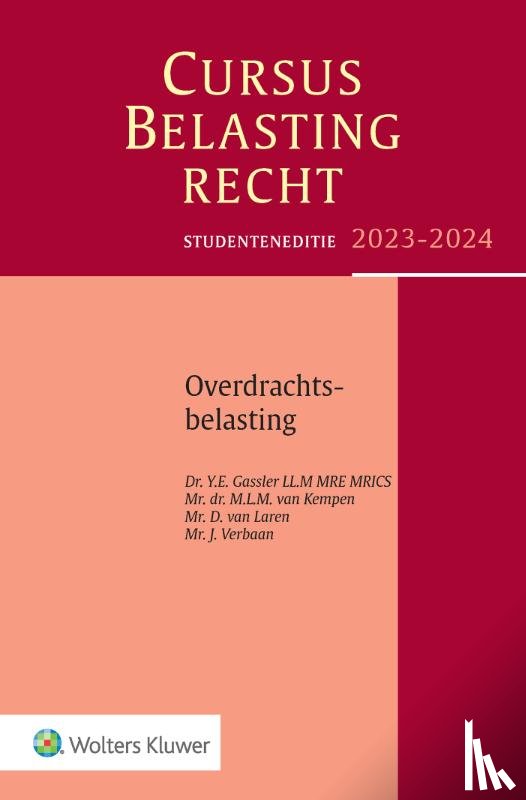 Gassler, Y.E. - Studenteneditie cursus belastingrecht overdrachtsbelasting 2023-2024