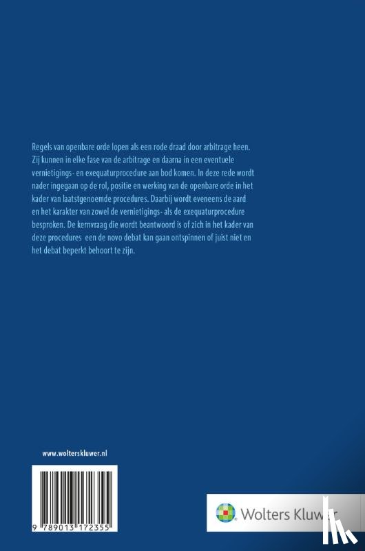  - Openbare orde en arbitrage
