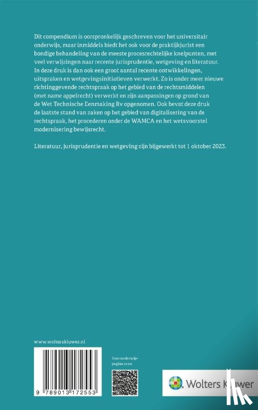  - Compendium van het burgerlijk procesrecht