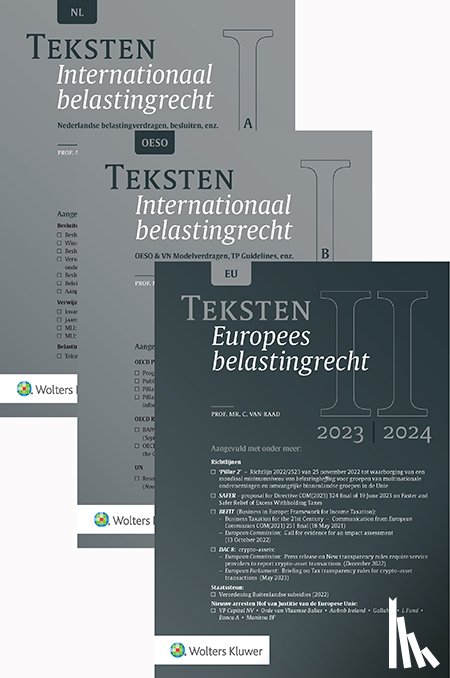  - Teksten Internationaal & Europees belastingrecht 2023/2024