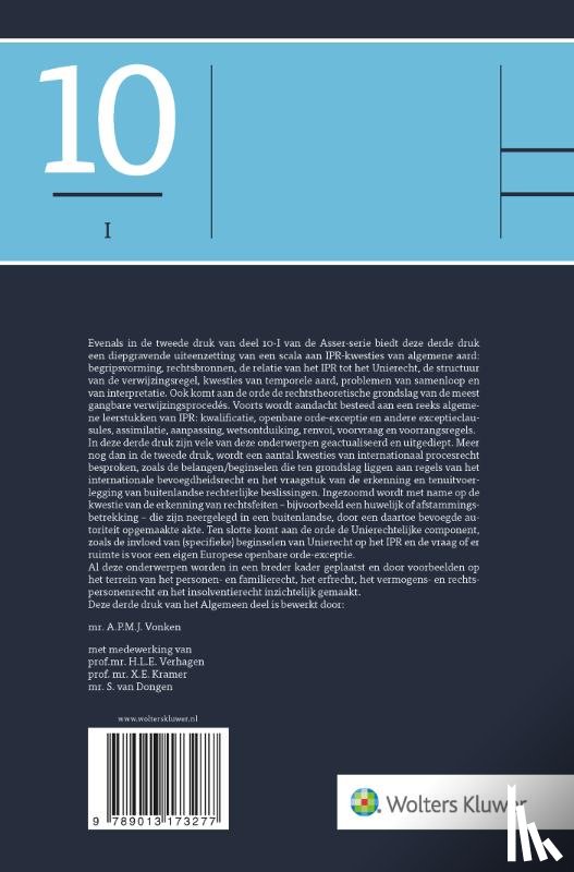  - Asser 10-I Algemeen deel IPR