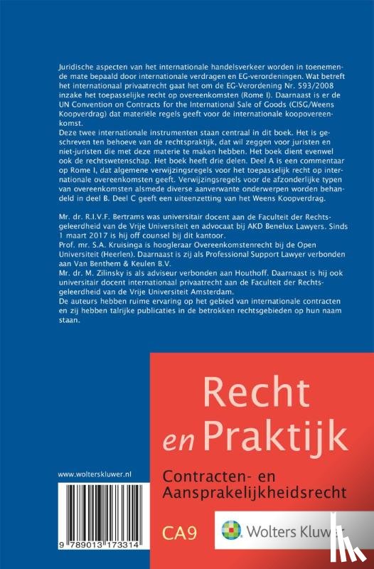  - Overeenkomsten in het internationaal privaatrecht en het Weens Koopverdrag