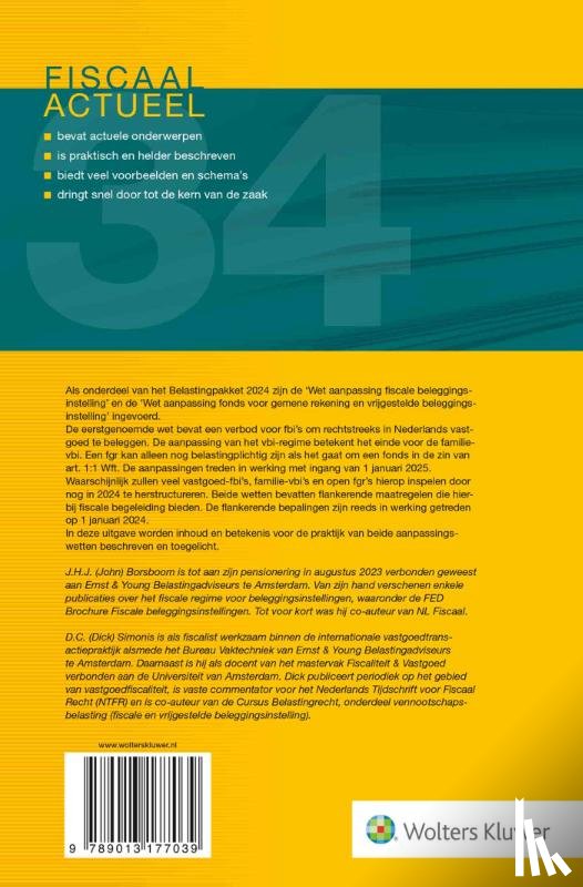  - Een gewijzigd fiscaal regime voor beleggingsinstellingen en (familie)fondsen