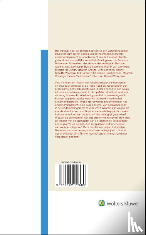 Assink, B.F. - Ondernemingsrecht volgens Vino Timmerman