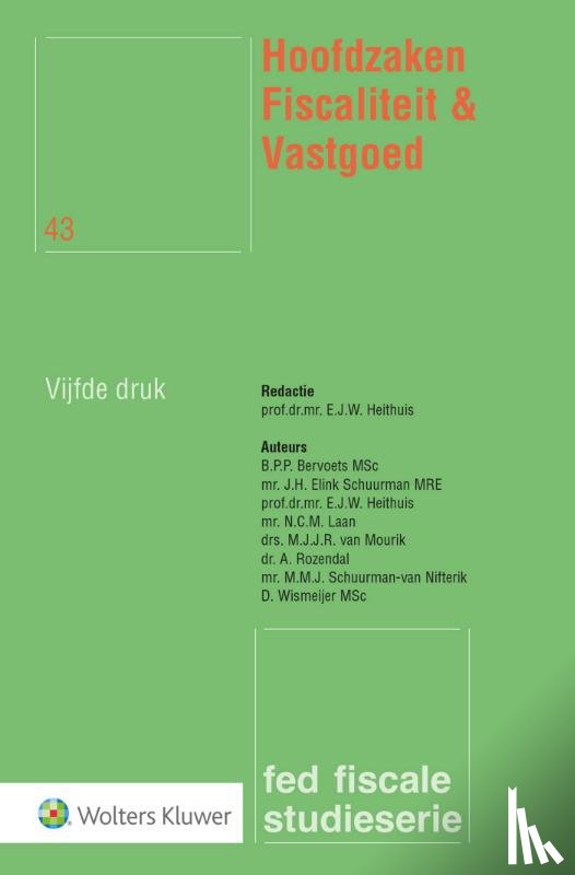  - Hoofdzaken Fiscaliteit & Vastgoed