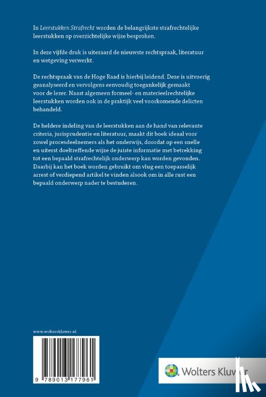  - Leerstukken Strafrecht