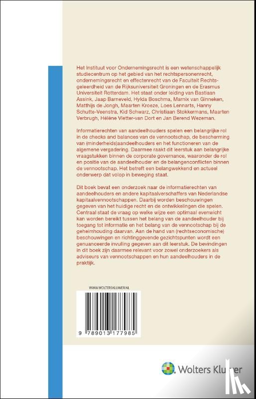  - Informatierechten van aandeelhouders