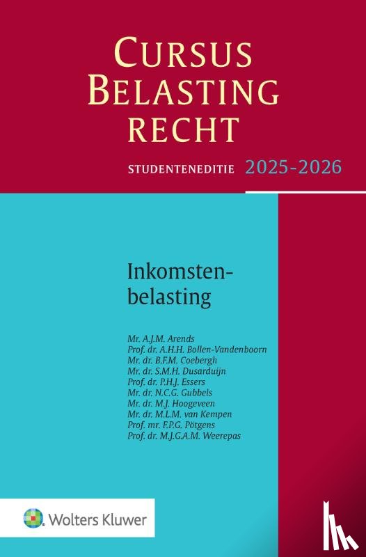  - Studenteneditie Cursus Belastingrecht Inkomstenbelasting 2025-2026