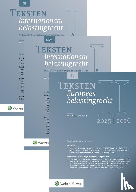  - Teksten Internationaal & Europees belastingrecht 2025/2026