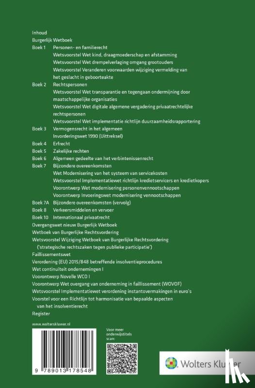  - Wetteksten Burgerlijk Wetboek/Wetboek van Burgerlijke Rechtsvordering 2025-2026