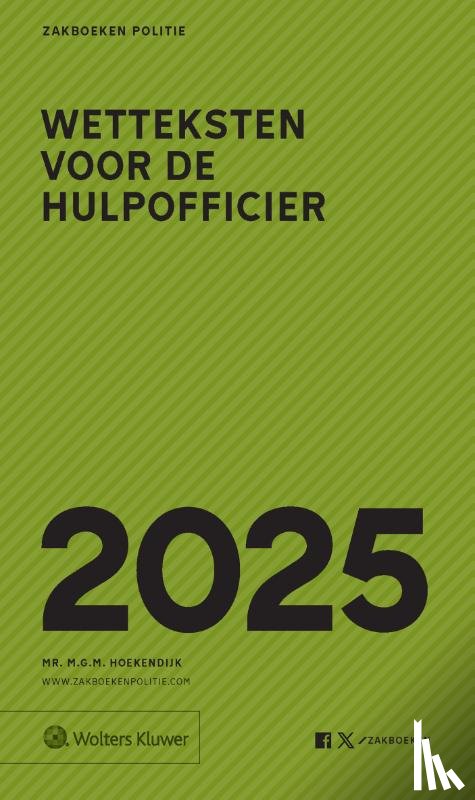  - Zakboek wetteksten voor de hulpofficier 2025