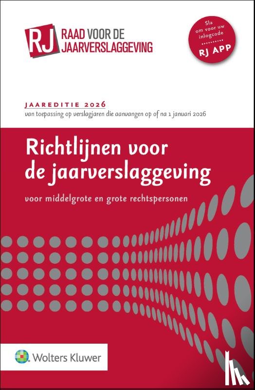  - Richtlijnen voor de jaarverslaggeving, middelgrote en grote rechtspersonen 2026