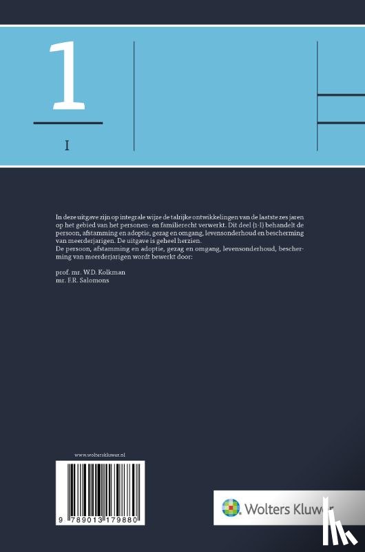  - Asser 1-I De persoon, afstamming en adoptie, gezag en omgang, levensonderhoud