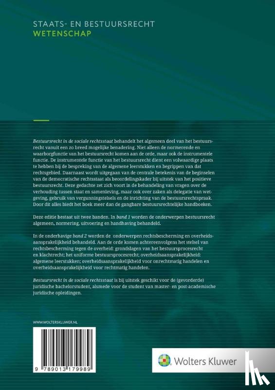  - Bestuursrecht in de sociale rechtsstaat Band 2