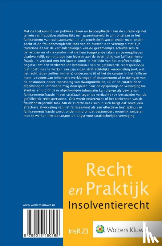  - De fraudebestrijdende faillissementscurator