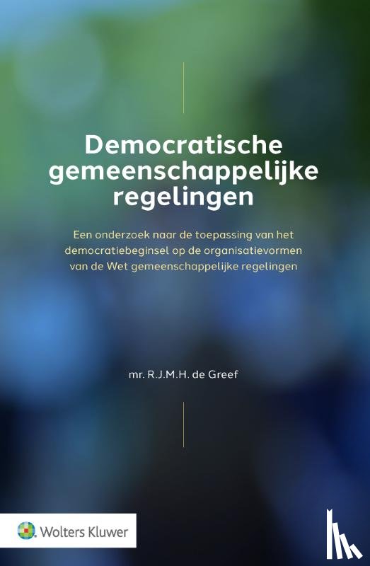  - Democratische gemeenschappelijke regelingen