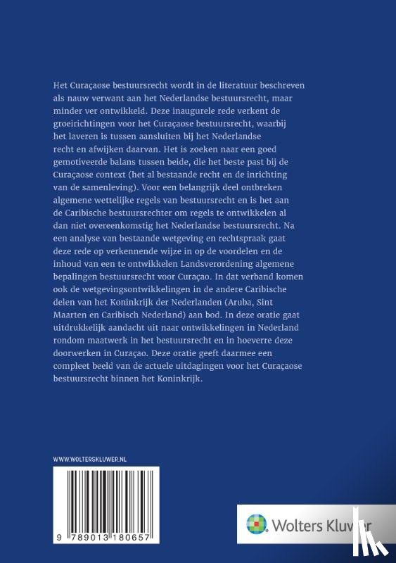 Huisman, P.J. - Groeirichtingen voor het Curaçaose bestuursrecht
