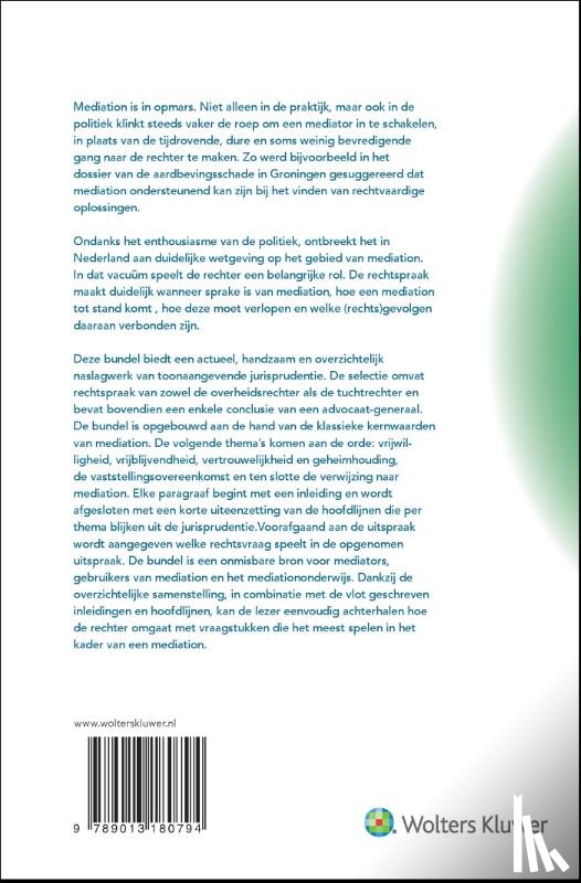  - Rechtspraak mediation