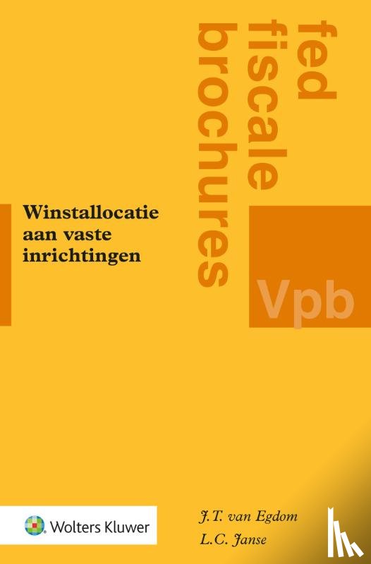  - Winstallocatie aan vaste inrichtingen