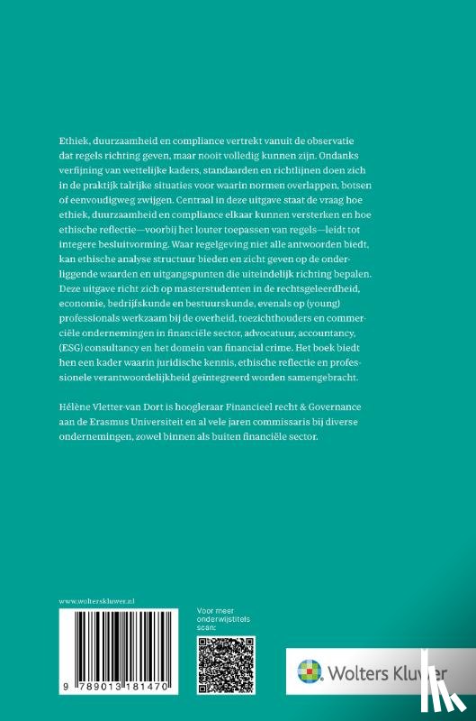  - Ethiek, duurzaamheid en compliance