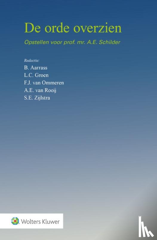  - De orde overzien