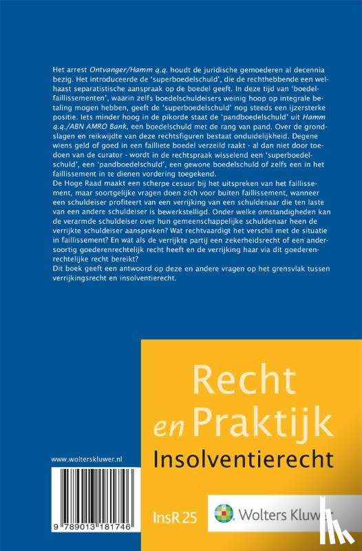  - Ongerechtvaardigde verrijking en insolventie