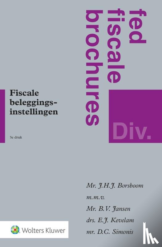  - Fiscale beleggingsinstellingen