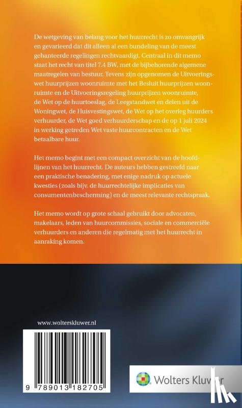  - Huurrechtmemo 2026/2027