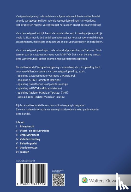  - Vastgoedwetgeving 2026-2027