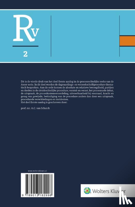  - Asser Procesrecht 2 Eerste aanleg