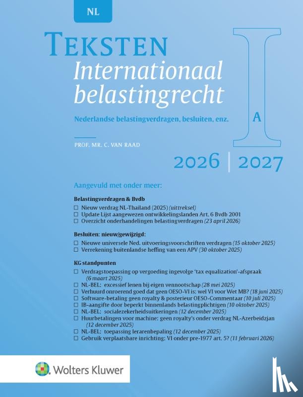  - Teksten Internationaal belastingrecht 2026/2027