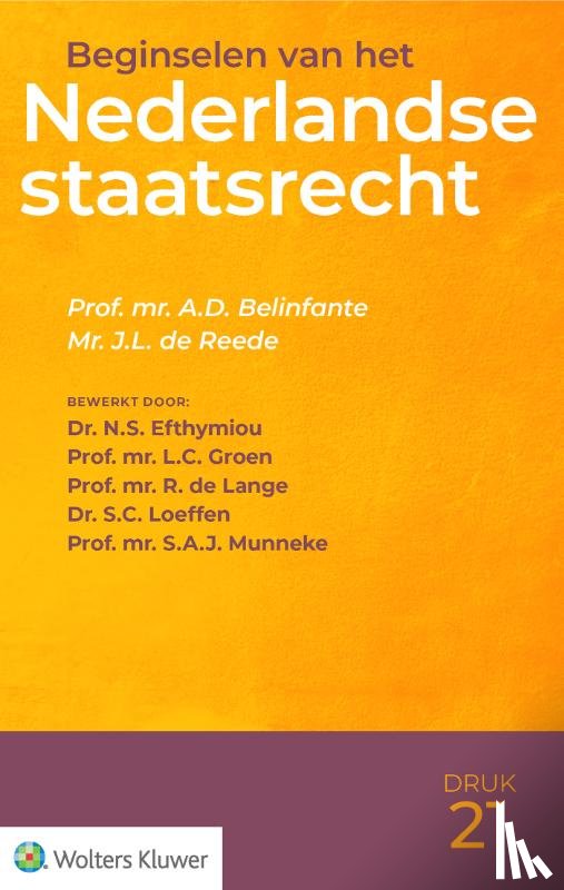  - Beginselen van het Nederlandse staatsrecht