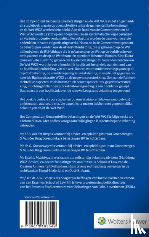  - Compendium Gemeentelijke belastingen en de Wet WOZ