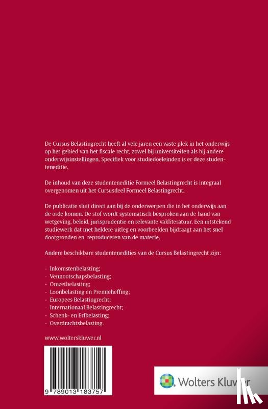 Belhaj, F. - Studenteneditie 2026-2027