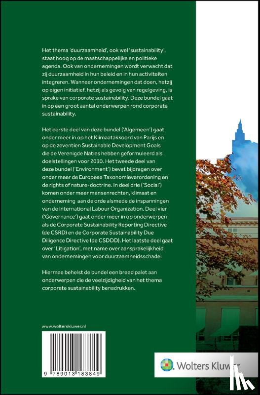  - Corporate sustainability