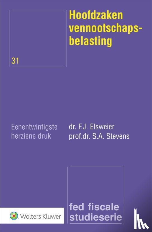 Elsweijer, F.J. - Hoofdzaken vennootschapsbelasting