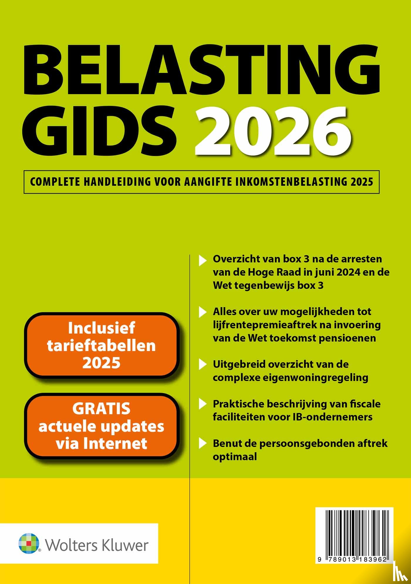  - Belastinggids 2026