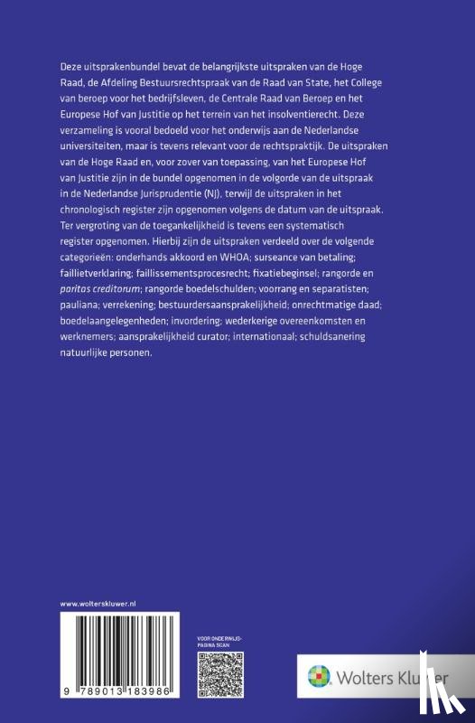  - Uitspraken insolventierecht editie 2026