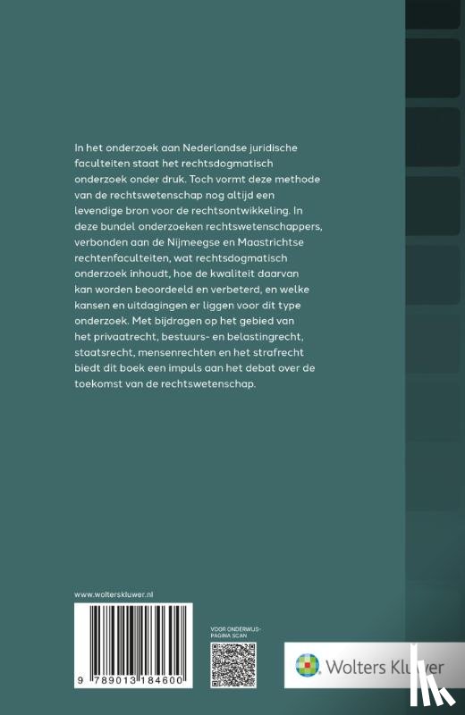  - Rechtsdogmatisch onderzoek in Nederland