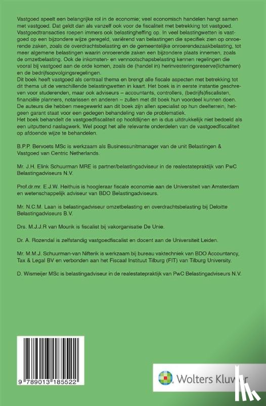  - Hoofdzaken Fiscaliteit & Vastgoed