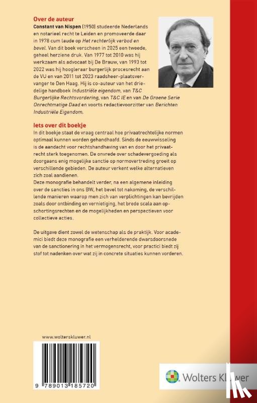 Nispen, C.J.J.C. van - Sancties in het vermogensrecht