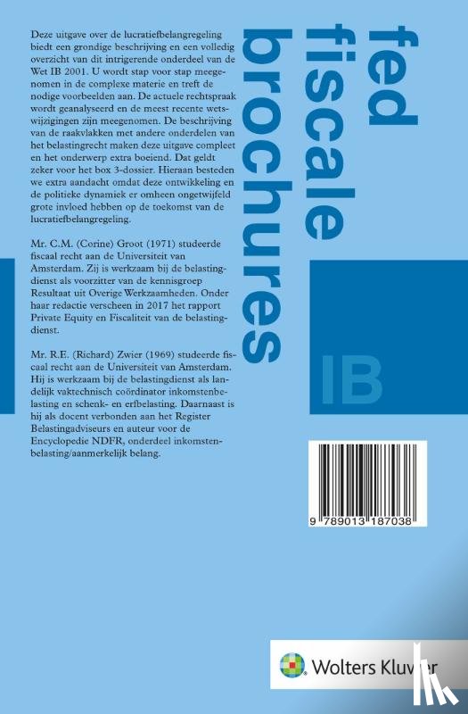  - Lucratief belang in de Wet IB 2001
