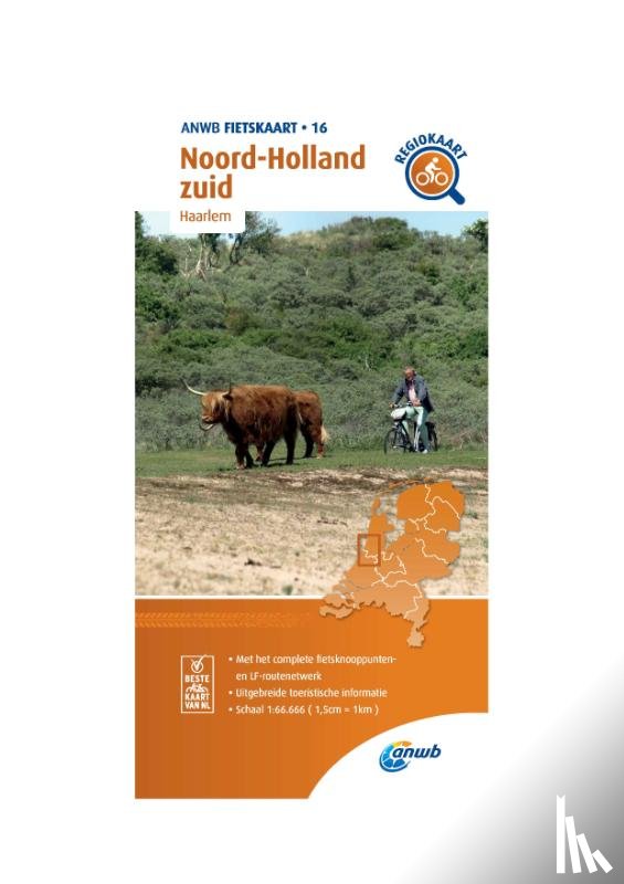 ANWB - Fietskaart Noord-Holland zuid 1:66.666