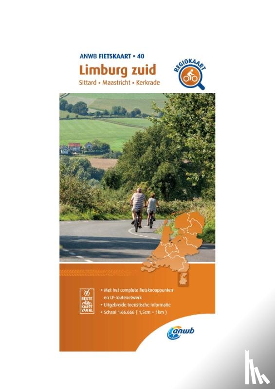 ANWB - Fietskaart Limburg zuid 1:66.666