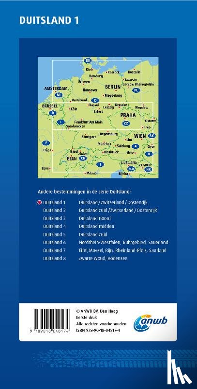  - ANWB*Wegenkaart Duitsland 1. Duitsland/Zwitserland/Oostenrijk